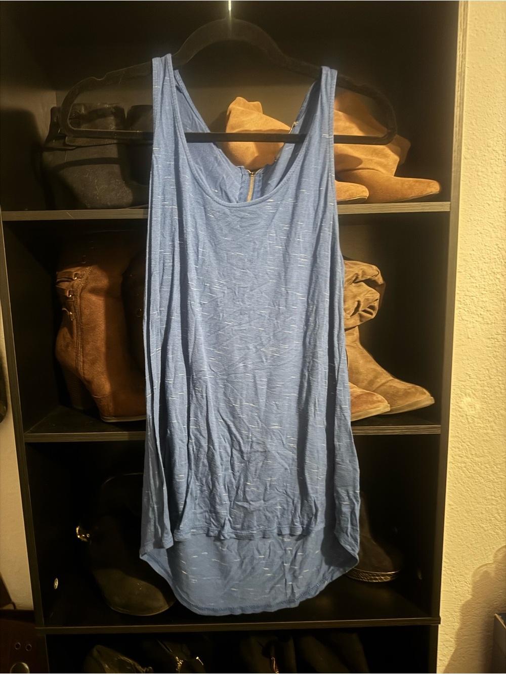Olivia Moon Soft Blue Sleeveless Tank Dress